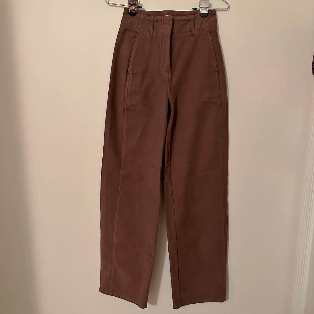 Aritzia Wilfred Free Ascendant Pant 00 Gd Cognac